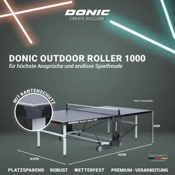 DONIC Outdoor Roller 1000, grau - versch. Farben