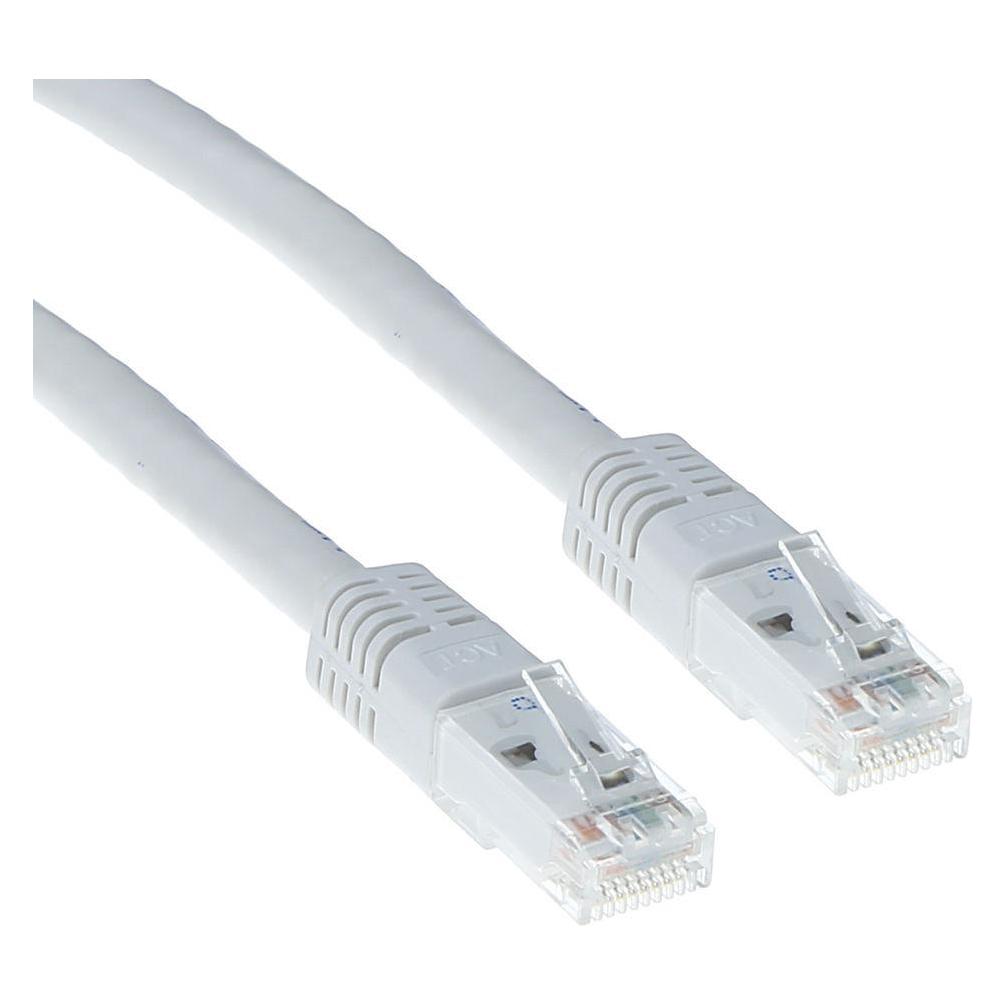 ACT Cat6a 0.5m 0.5m Cat6a U/UTP (UTP) Weiss Netzwerkkabel (U/UTP, CAT6a, 0.50 m) (IB9300)