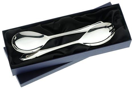 Arthur Price of England Dubarry Sovereign Silver Plate Salad Servers