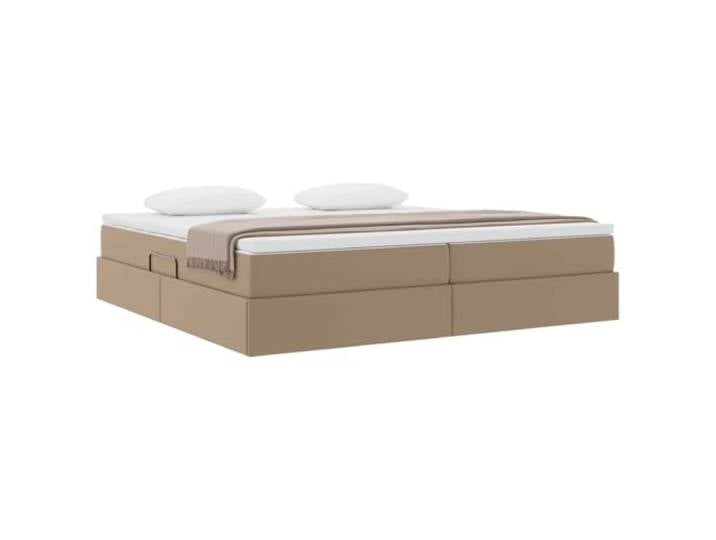 KTHLBRH Doppelbett mit Stauraum und Matratze, 200 x 200 cm Modernes Design, robuste Struktur, platzsparend, hoher Komfort, Schlafzimmer