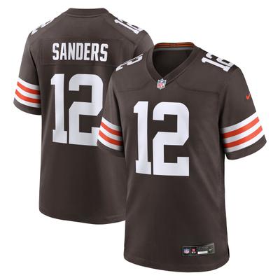 Footballtrikot NIKE "Nike Trikot Cleveland Browns NFL Home Game Jersey Sanders 12", Herren, Gr. 3XL, mehrfarbig, 100% Polyester, Trikots