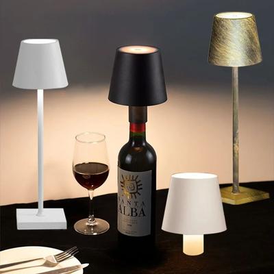 Uplift Essentials Wireless Wine Bottle Lamp USB Rechargeable Atmosphere Decor wine Bottle Black