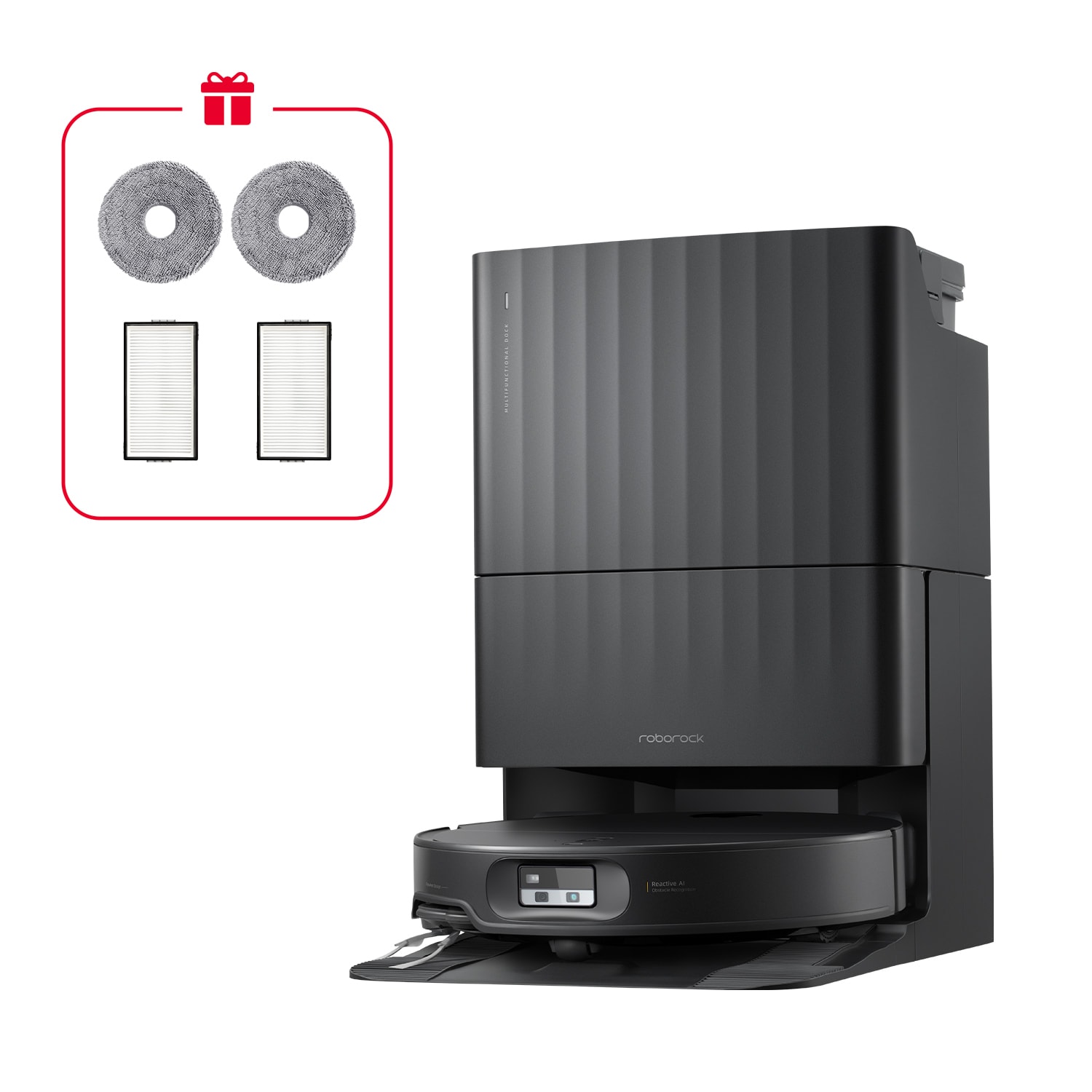 Roborock Qrevo Edge 2X Saugroboter Schwarz 8.01.2045