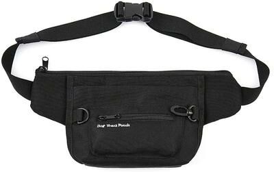 Uplifted Goods Quality Professional Dog Training Treat Bag With Magnetic Opening black