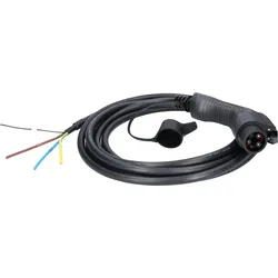 efuturo Ladekabel gerade, Ende offen auf Typ 1 Stecker, 1 Phase, bis zu 7,4 kW, 32 A, 230 V, 5m - 117.7225