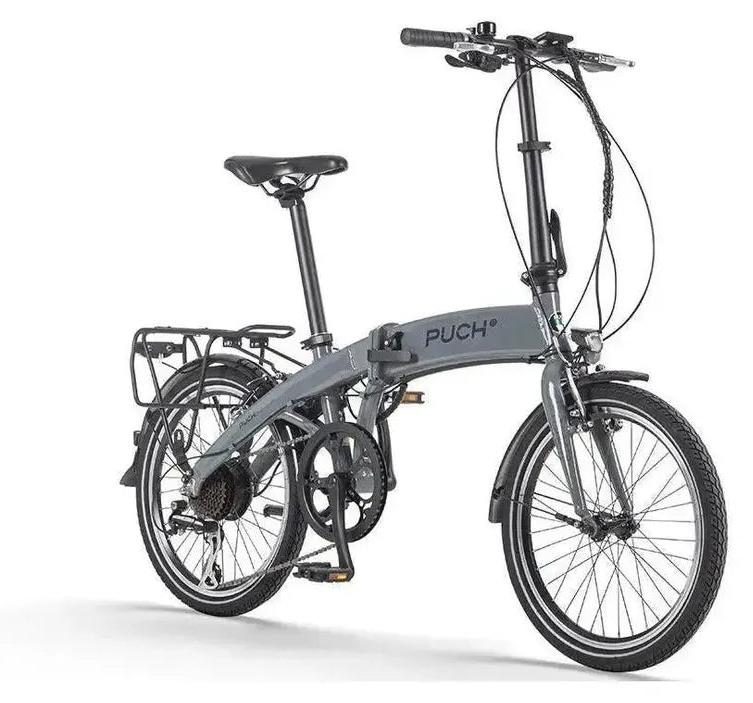 Puch E-Easy D7 - E-Klapprad - 20 Zoll - 100 km Reichweite - 7-Gang - 418Wh Akku - Schwarz