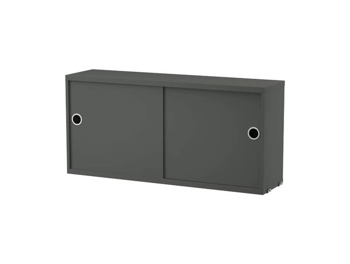 String String Schrank mit Schiebetür Dunkelgrau, 78x20 cm
