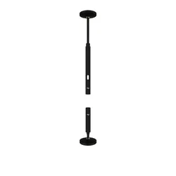 Paulmann 94602 CorDuo Seilsystem Montageset Wandanschluss Schwarz matt