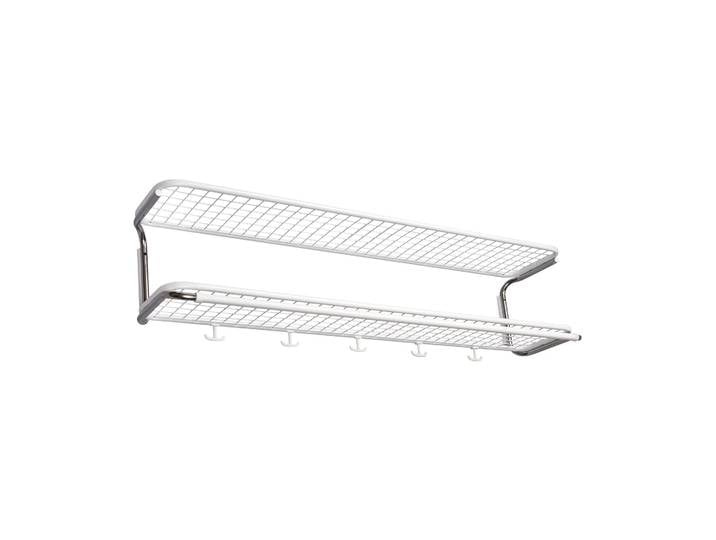 Essem Design Classic 650 Hutregal Weiß/Chrom, 2-Ebenen, 120cm