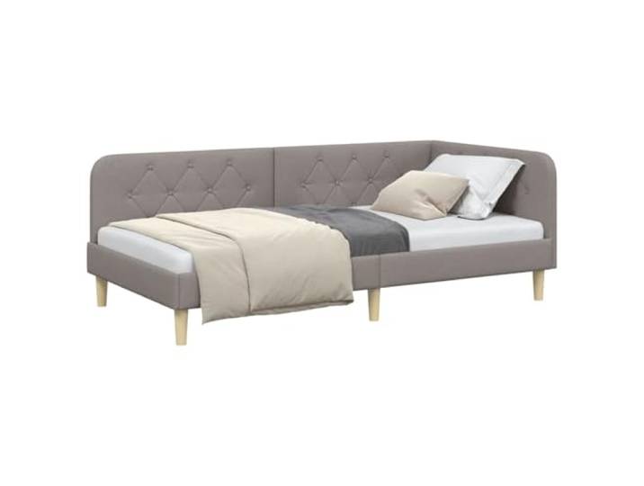KTHLBRH Eckbett 100 x 200 cm Polyester Wendbare Armlehnen, platzsparendes Schlafsofa, L-Design für Studios
