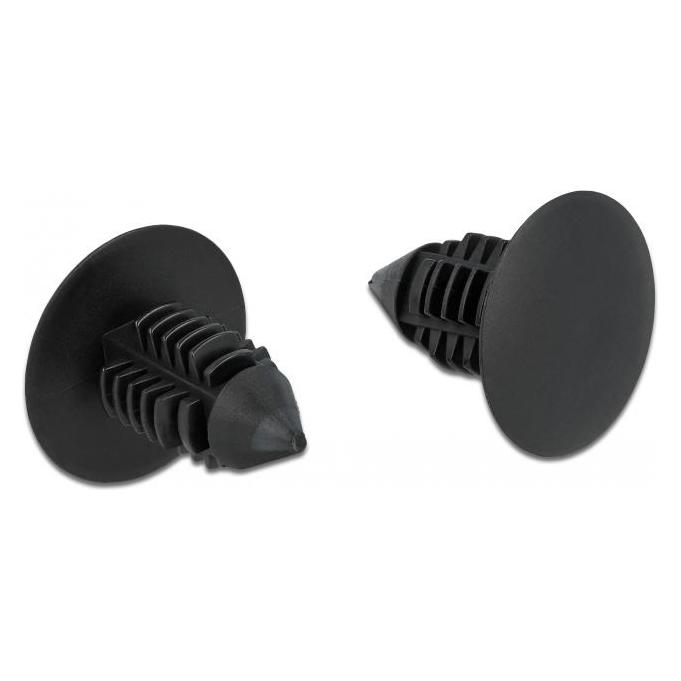 Delock Tannenbaum Clip schwarz 10 Stück (60187)