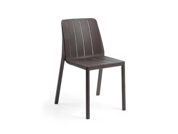 NARDI set de 4 chaises d'extérieur TIBERINA BISTROT (Terre cuite - Polypropylène)