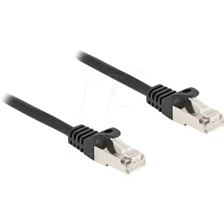 DELOCK 80185 - RJ50 Kabel, Stecker / Stecker, S/FTP, 0,25 m, schwarz