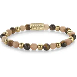REBEL & ROSE - BRACELETS BEADS - Sunset Beach - gold / 6 MM