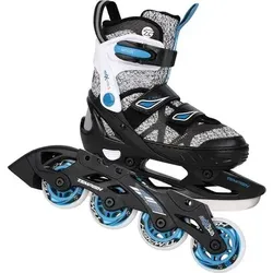 TEMPISH Kinder Eishockeyschuhe Kinderschlittschuh ENBO DUO - verstellbar - Jr., Größe 29 in Schwarz Schwarz