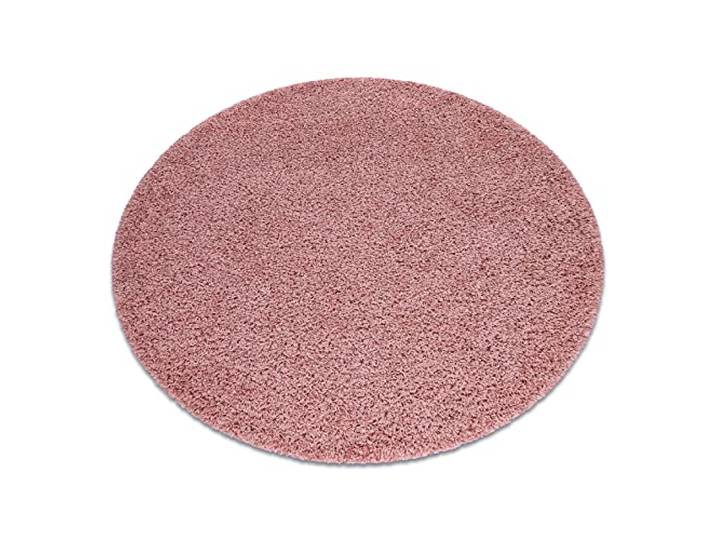 rugsx Teppich SOFFI Shaggy 5cm; für Kinderzimmer, Wohnzimmer, Schlafzimmer, langfloorteppiche, wohnzimmerteppich, erröten rosa, Kreis 120 cm