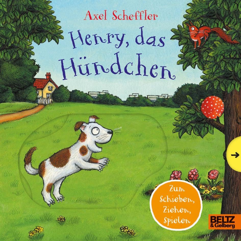 Axel Scheffler - Henry, das Hündchen: Pappbilderbuch zum Schieben, Ziehen, Spielen - Preis vom 09.10.2026 07:28:09 h