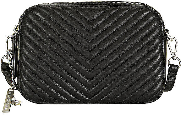 LES VISIONNAIRES Ledertasche - Mini Bag LOLA QUILTING schwarz W