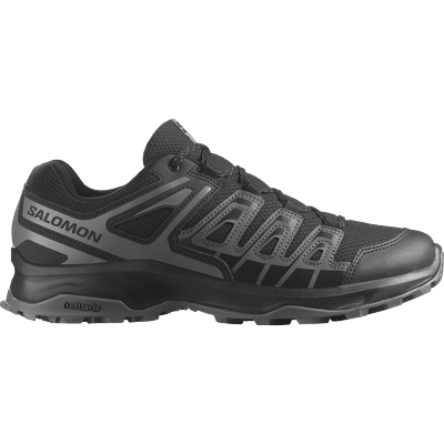 Wanderschuh SALOMON "EXTEGRA", Herren, Gr. 42, atmungsaktiv, schwarz (schwarz, asphalt, pewter), Synthetik, Textil, Schuhe Wanderschuh, wasserdicht