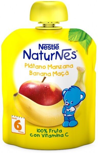 Nestlé Naturnes Puré Manzana Plátano + 6 meses 90 gr 3x90 gr