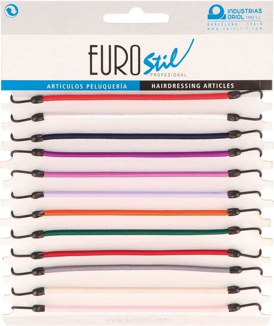 Eurostil 12 Gomas com Gancho #Cores 12 Unds