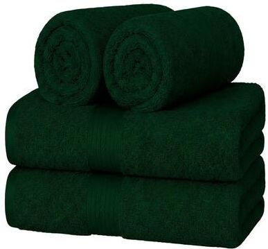 Ample Decor Plush Thick Luxurious Cotton Hand Towels 18X28 Inch - 4 Pcs