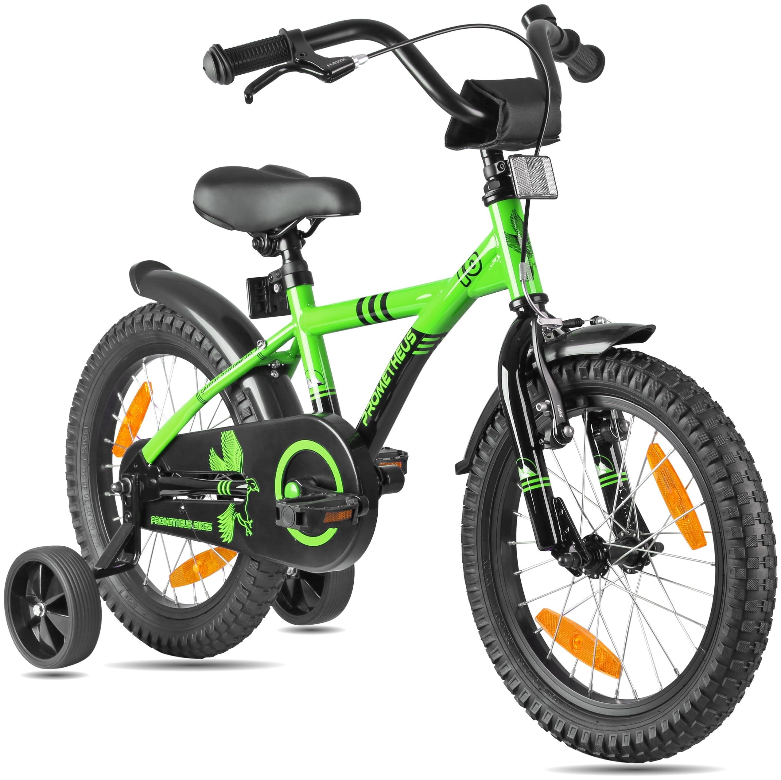 Kinderfahrrad, 16 Zoll - Für Mädchen und Jungen, mit Stabilisatoren