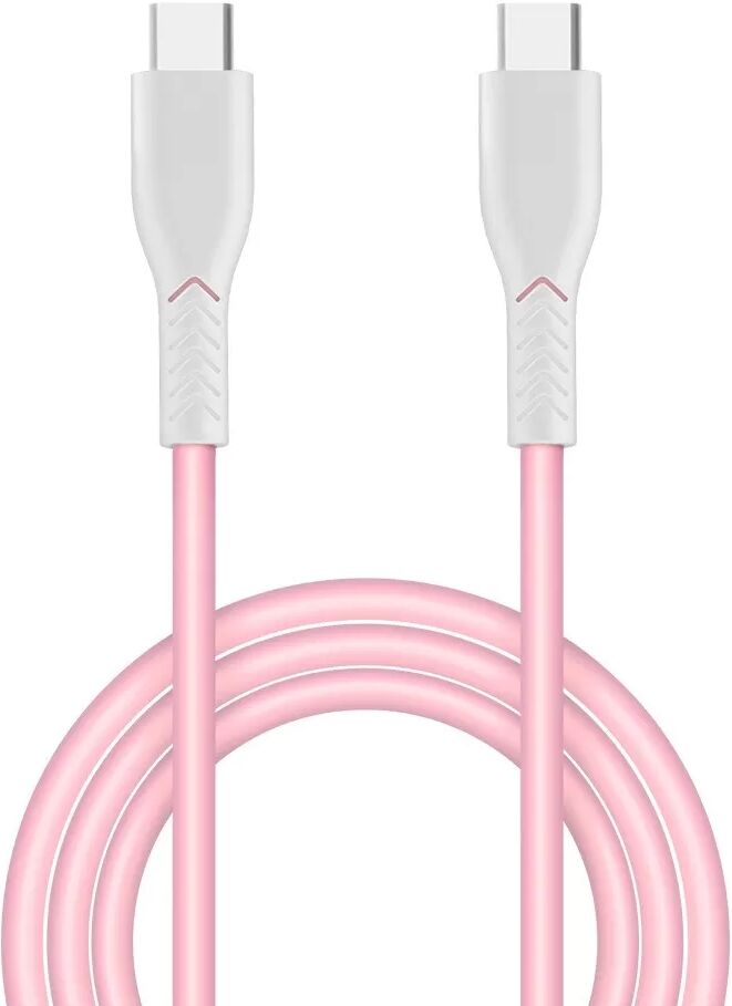 INF 60W USB-C auf USB-C Schnellladekabel für Laptops und Smartphones Rosa