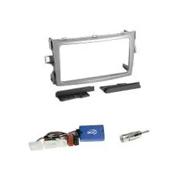 Toyota Verso 2009-2011 mit 20 PIN Stecker Einbauset 2-DIN Radioblende+Lenkrad...