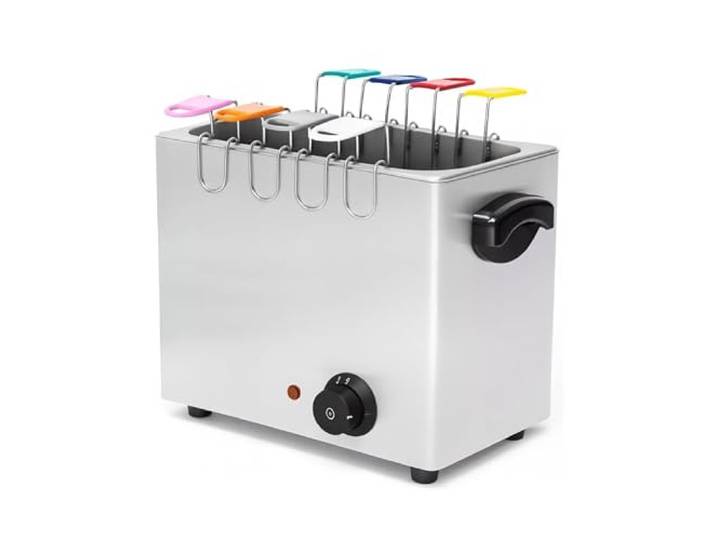 Cuiseur à Œufs Professionnel 8 Œufs - Température 30 à 110°C - 2600 W - Inox - Support Amovible