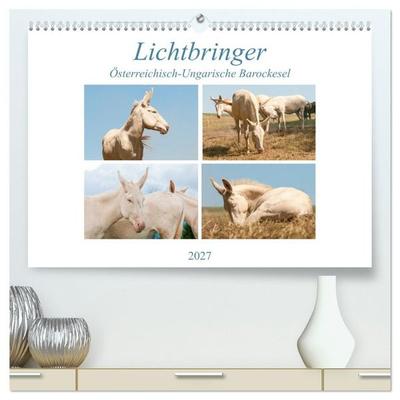 Lichtbringer - Österreichisch-Ungarische Barockesel (hochwertiger Premium Wandkalender 2027 DIN A2 quer), Kunstdruck in Hochglanz