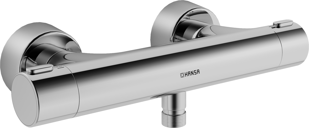 thermostat de douche Hansa match0 Hansaprisma apparent, chromé