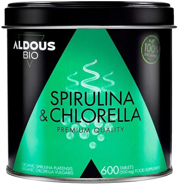 Aldous Espirulina Y Chlorella Ecológica Premium 600 Tabs