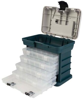 Portable Tool Box - Small Parts Organizer with Drawers and Customizable Compartments for Hardware, or Crafts by Stalwart