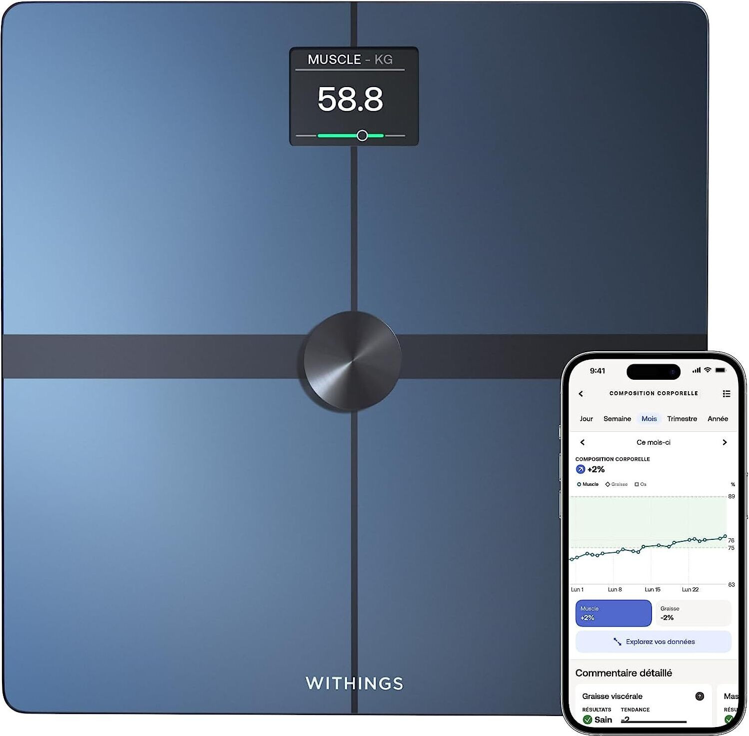 Withings Body Smart elektronische personenweegschaal zwart