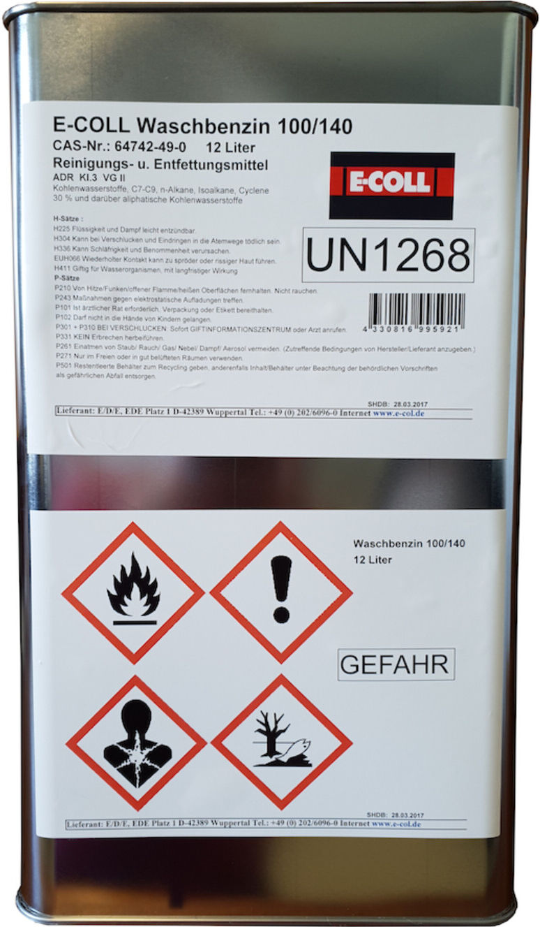 E-COLL Waschbenzin 12L Kanister