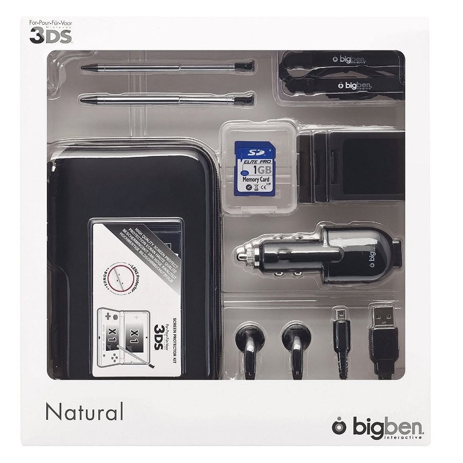 BigBen Pack Natural Schwarz voor 3DS
