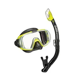 Visio Tri-Ex Schnorchelset - Black - Flour Yellow