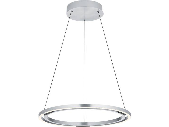 Pendellampe Makka Aluminium eloxiert Aluminium 5000 lm B 60 cm - LED - Lichtfarbe: Extra warmweiss - Helles Neutralweiss - Pendellampe- LED
