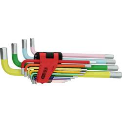 KS Tools 1514650 Innen-Sechskant Winkelschraubendreher-Set 1/16 Zoll, 5/64 Zoll, 3/32 Zoll, 1/8 Zoll, 5/32 Zoll, 3/16 Zoll, 7/32 Zoll, 1/4 Zoll, 5/16 Zoll, 3/8 151.4650