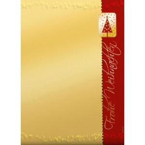 Böttcher-AG Weihnachtsbriefpapier pict, Frohe Weihnachten, A4, 110 g/m², 100 Blatt