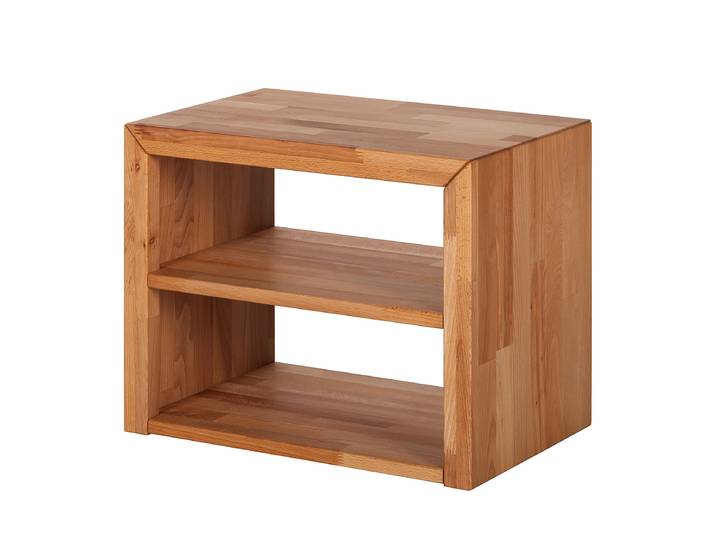 Table de chevet MolaWood 50 x 40 x 33cm Marron/Hêtre naturel huilé