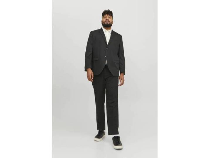 JACK & JONES PLUS SIZE slim kostuum JPRFRANCO zwart