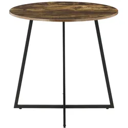 Helloshop26 - Esstisch 78 x 80 cm dunkle Holzoptik