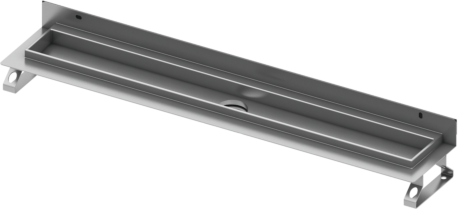 TECEdrainline Duschrinne 600801 800mm,mit Wandaufkantung und Seal System Dichtband