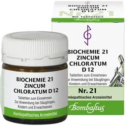 Biochemie 21 Zincum Chloratum D12 80 ST
