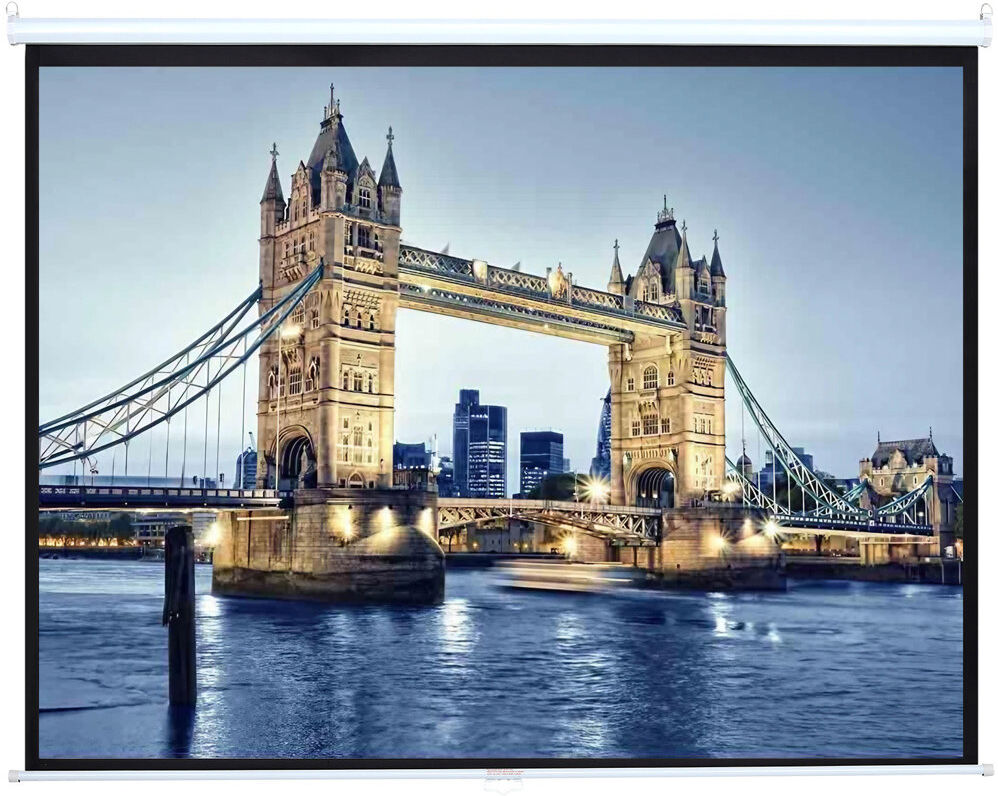 17 Stories Manual Projector Screen Projector Screen White 152cm H x 210cm W