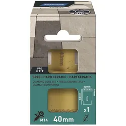 Norton Expert Diamant Fliesenbohrkrone PRO VB DRY 40 mm M14 für Winkelschleifer