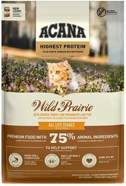 Acana Ração Para Gatos Adulto Wild Prairie 4.5 Kg