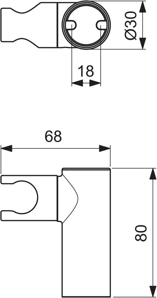 Ideal Standard PRO, schwenkbarer Brausehalter